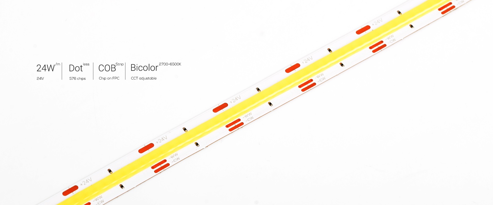 Bicolor COB strip
