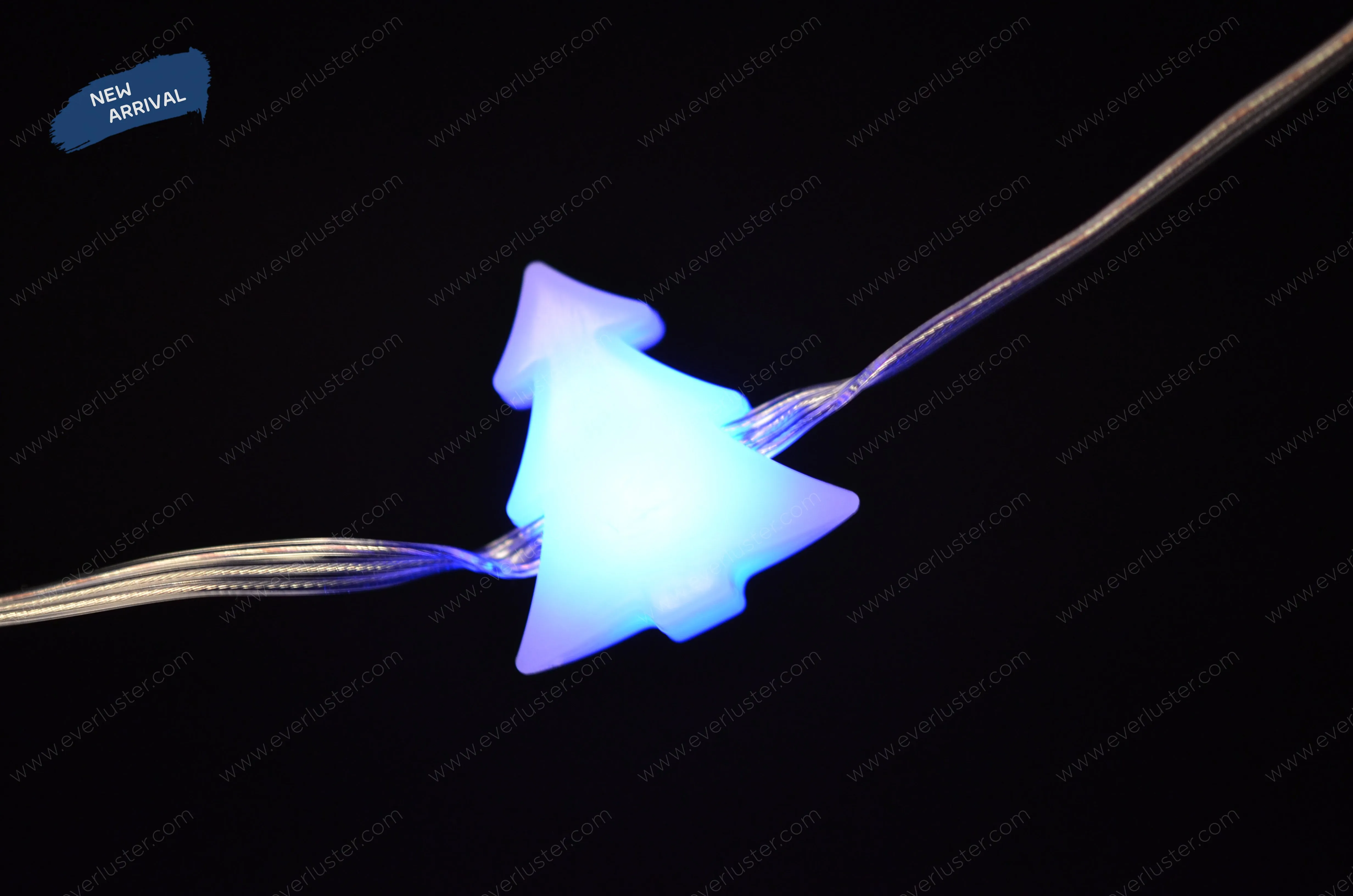 Milky white Christmas tree symbol of christmas light.