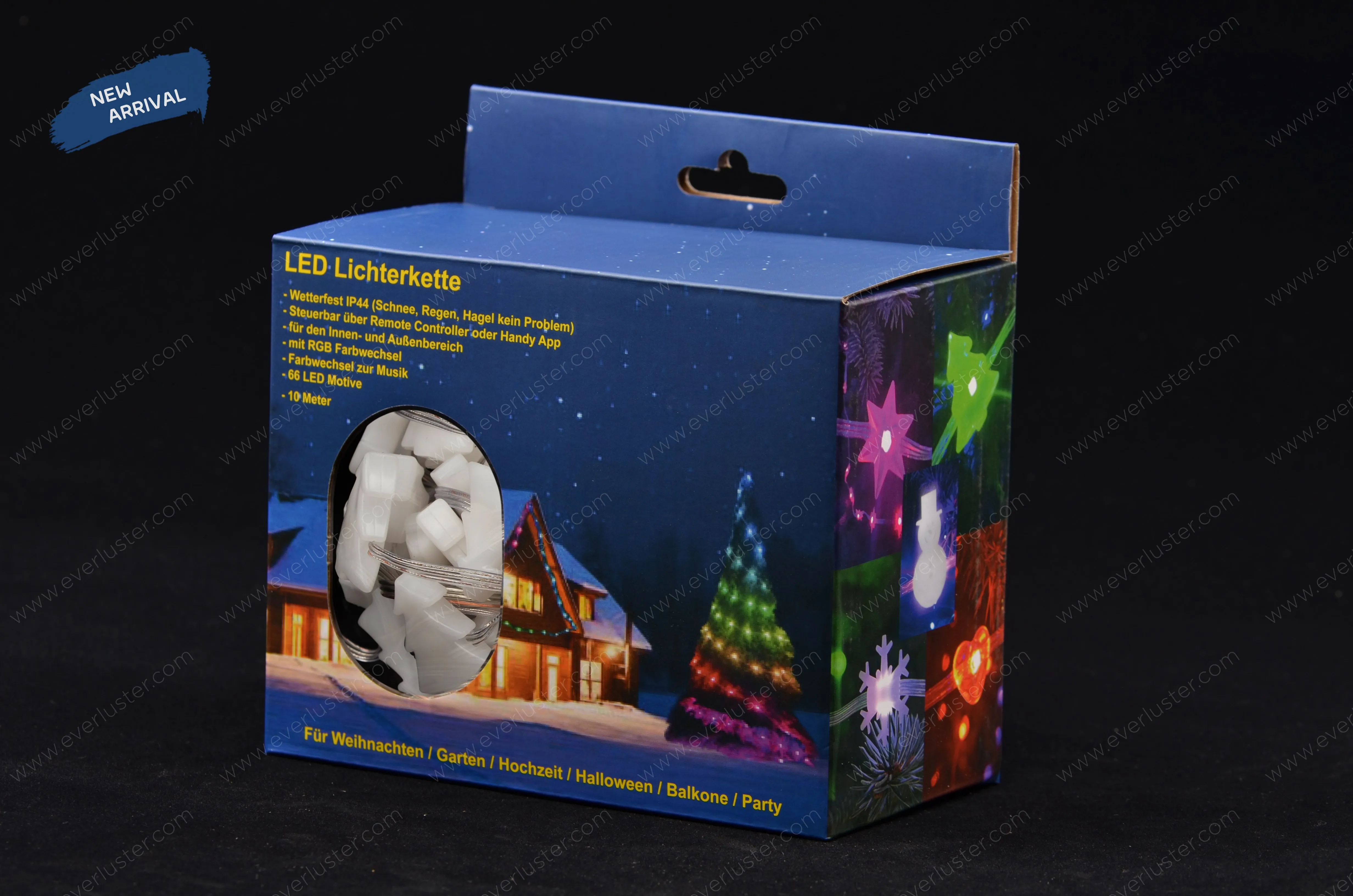 Milky white Christmas tree symbol of christmas light.